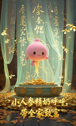 小人参精奶呼呼带全家暴富（58集）热门爆款短剧